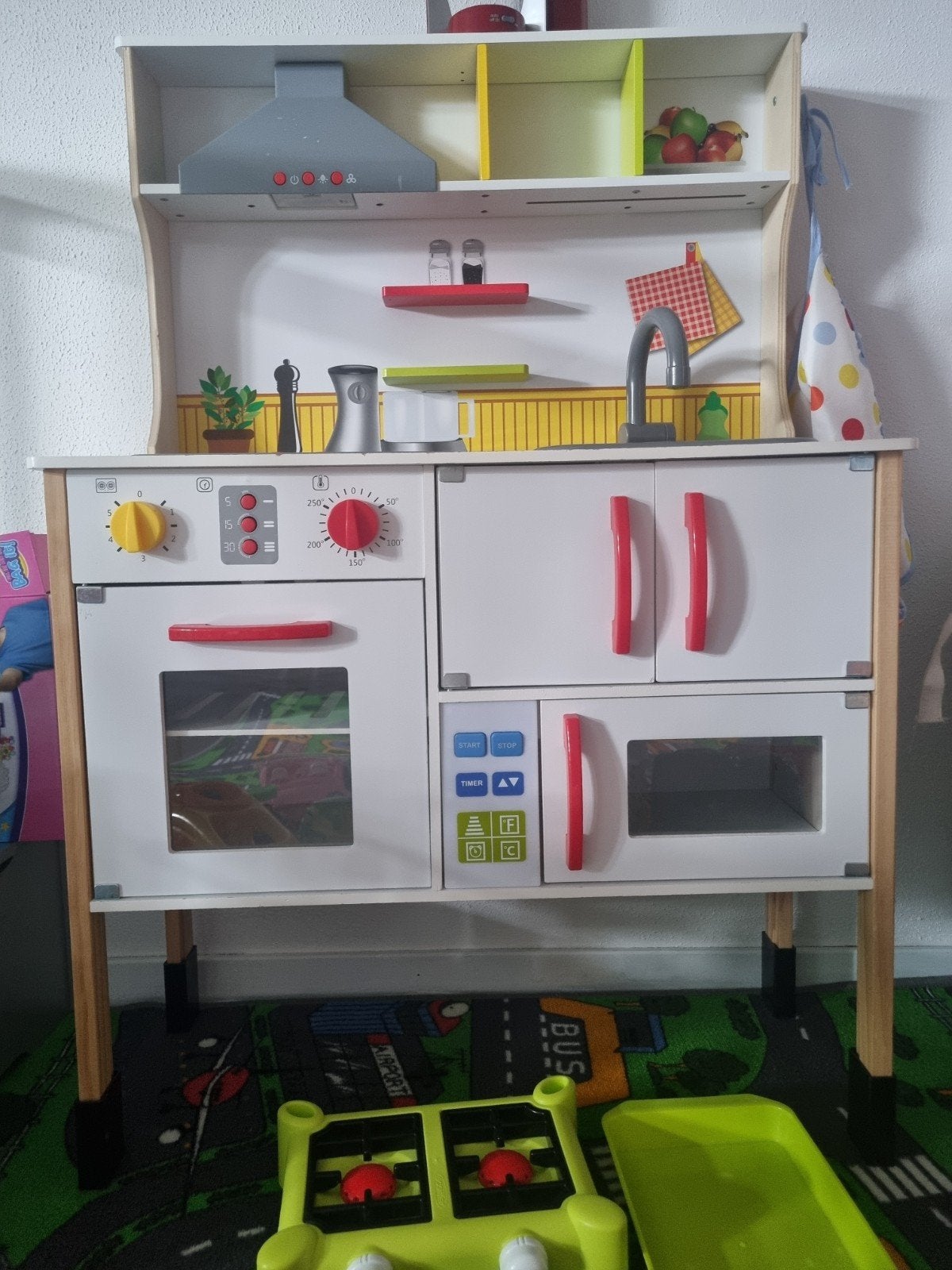 Houten speelkeuken met accessoires en kassa, Ophalen, Zo goed als nieuw, Jongen of Meisje