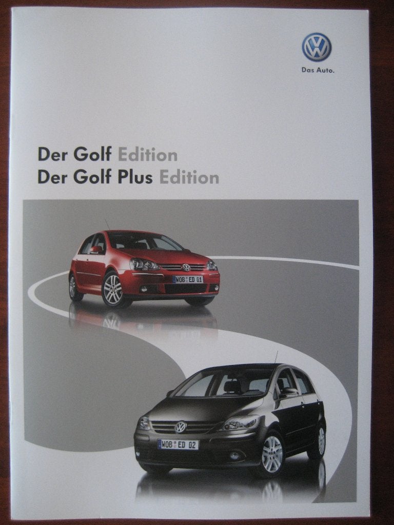 Volkswagen Golf Edition / Golf Plus Edition (febr. 2008), Ophalen of Verzenden, Nieuw, Volkswagen