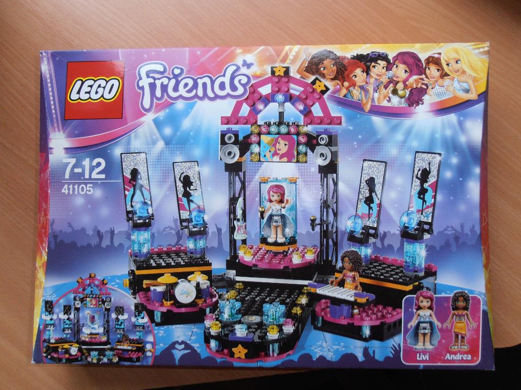 Lego Friends 41105 popster podium, Ophalen of Verzenden, Zo goed als nieuw, Complete set, Lego