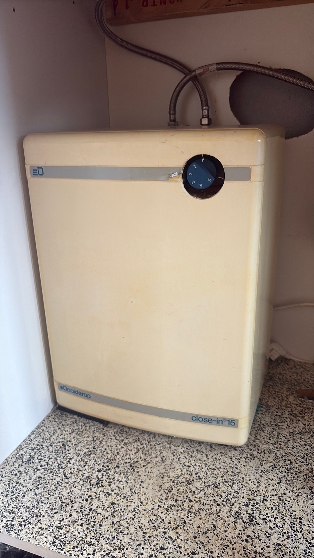 Daalderop close-in boiler 15 liter, Ophalen, Gebruikt, Aardgas, Boiler