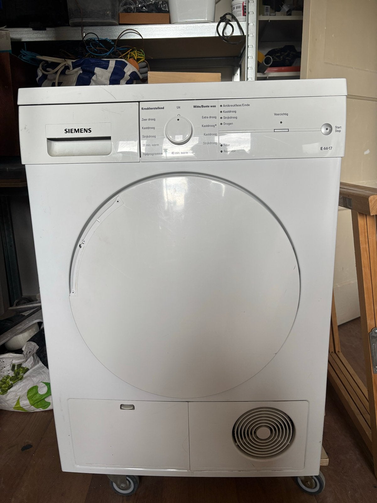 Wasdroger - Handvat defect, gratis af te hale, Witgoed en Apparatuur, Wasdrogers, Gebruikt, Condens, Voorlader, 6 tot 8 kg, 85 tot 90 cm