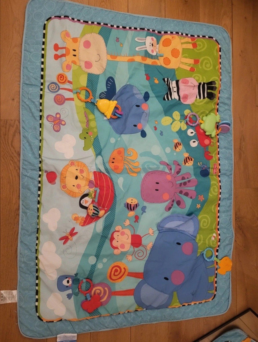 Fisher-Price Speelkleed Dierenwereld 100x146cm, Ophalen of Verzenden, Gebruikt, Speelkleed