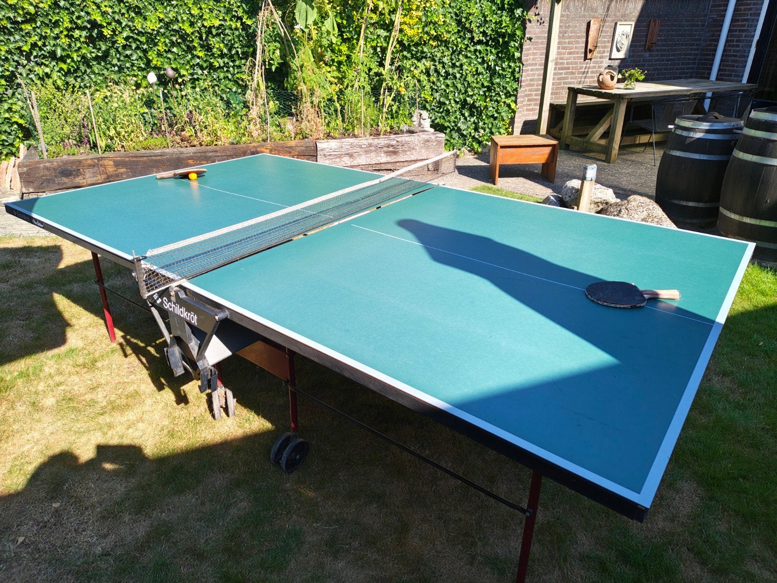 Schildkröt tafeltennistafel, Sport en Fitness, Tafeltennis, Ophalen, Gebruikt, Tafel Indoor