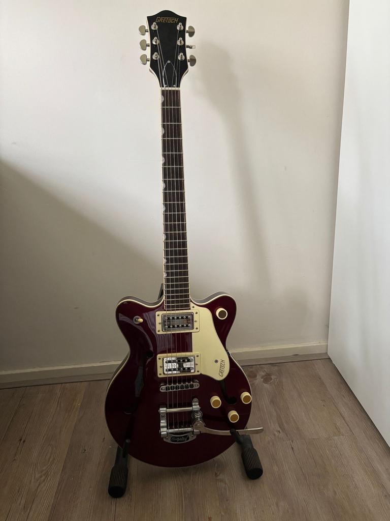 Gretsch 2655T Streamliner Semi-Hollowbody Gitaar met Bigsby, Ophalen, Zo goed als nieuw, Semi-solid body, Overige merken