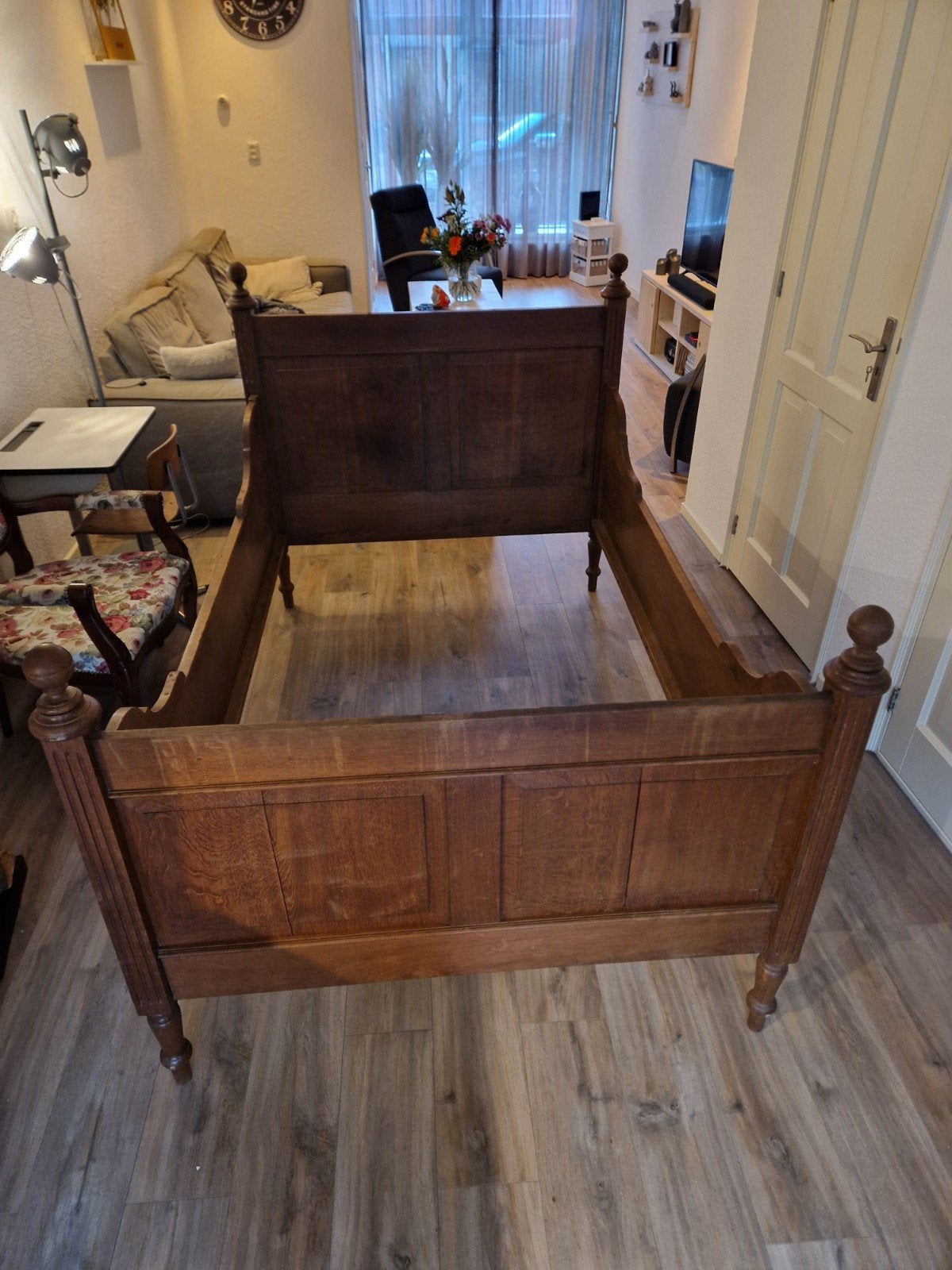 Antiek houten bedframe - Twijfelaar, Ophalen