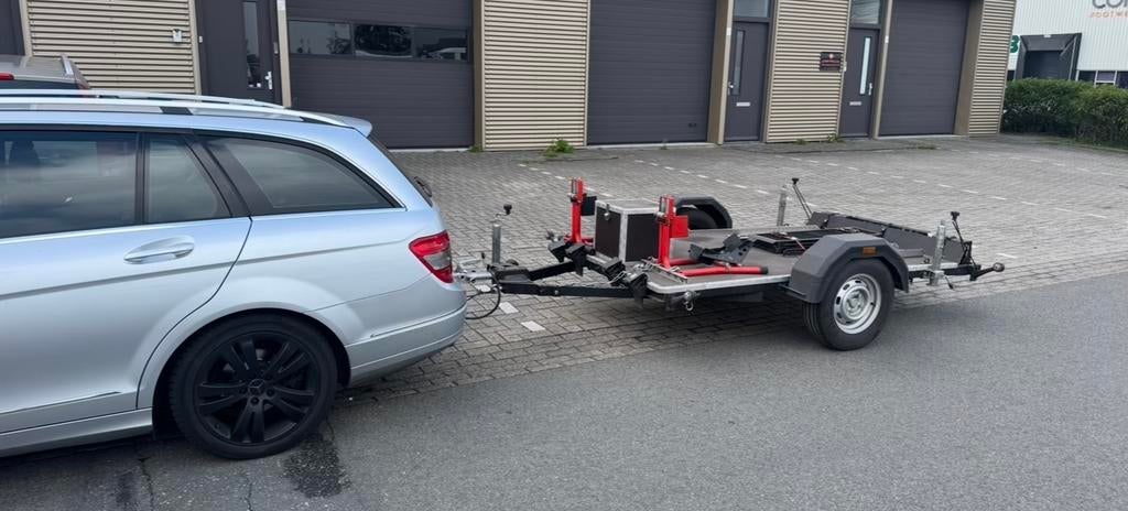 Motor- of dubbele motortrailer te huur, Ophalen of Verzenden, Gebruikt