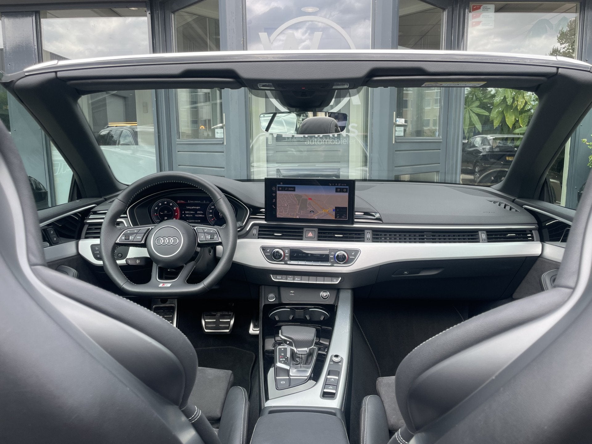 Audi A5 Cabriolet 40 TFSI Launch edition Sport S-line int |, Auto's, Audi, Gebruikt, 4 cilinders, 4 stoelen, Zwart