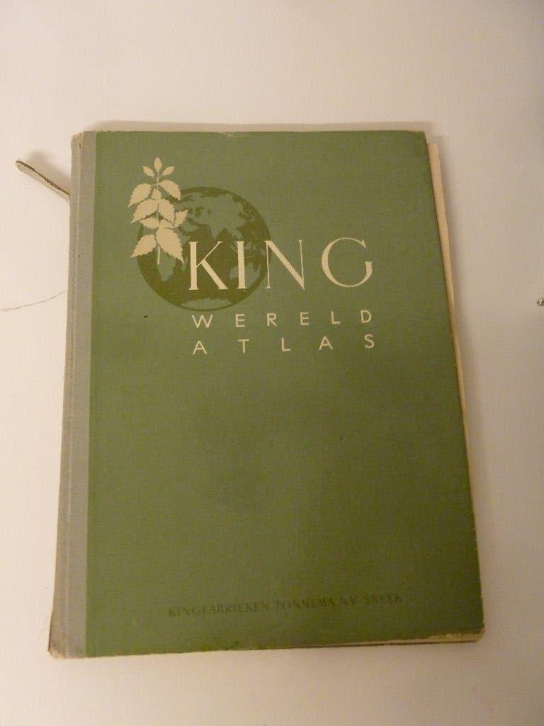 KING WERELD ATLAS 1958, Boeken, Atlassen en Landkaarten, Gelezen, Overige atlassen, KING, Ophalen of Verzenden