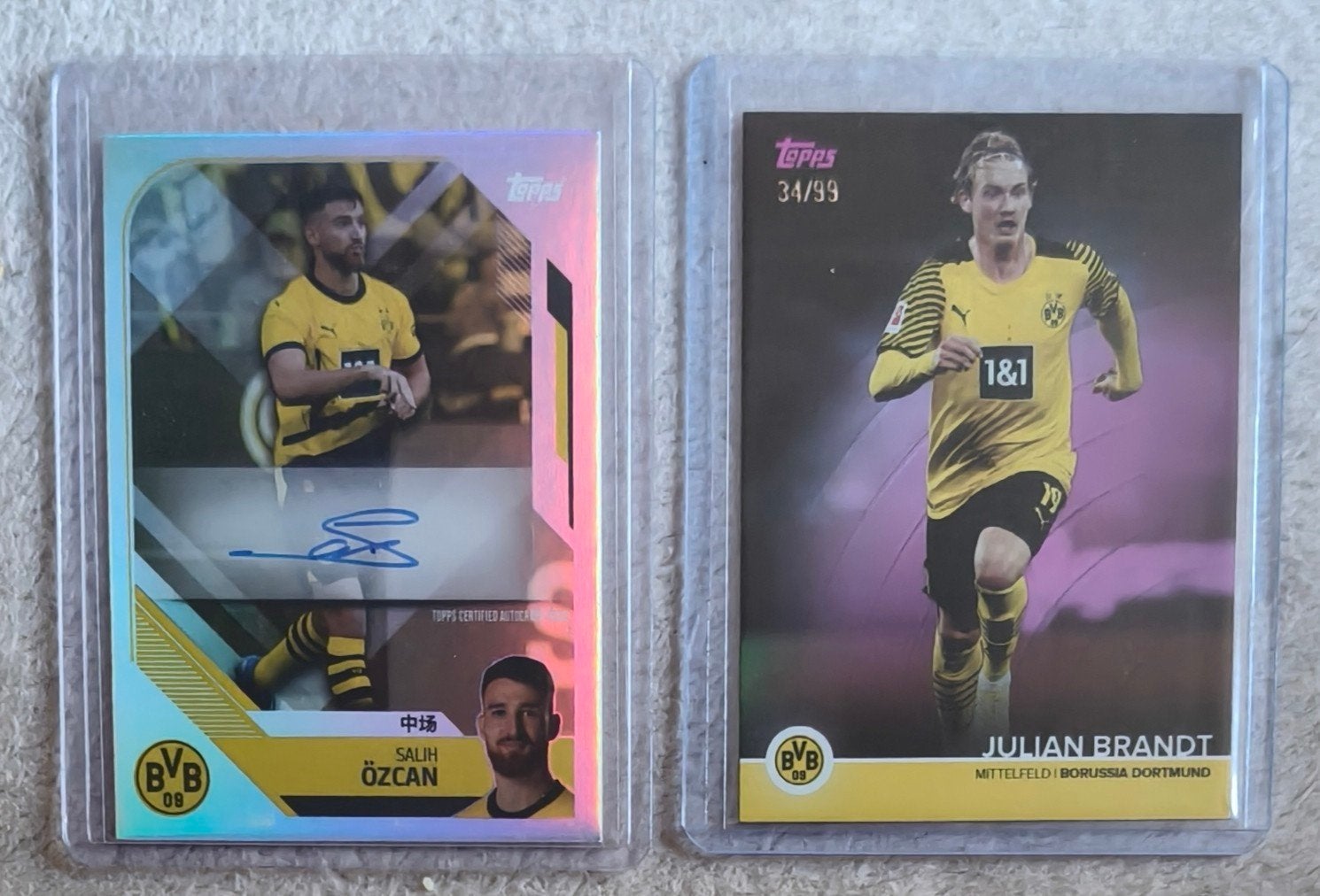 Brandt & Özcan Dortmund Autograph & Numbered 34/99.. Topps, Verzamelen, Ophalen of Verzenden, Nieuw, Buitenlandse clubs, Spelerskaart