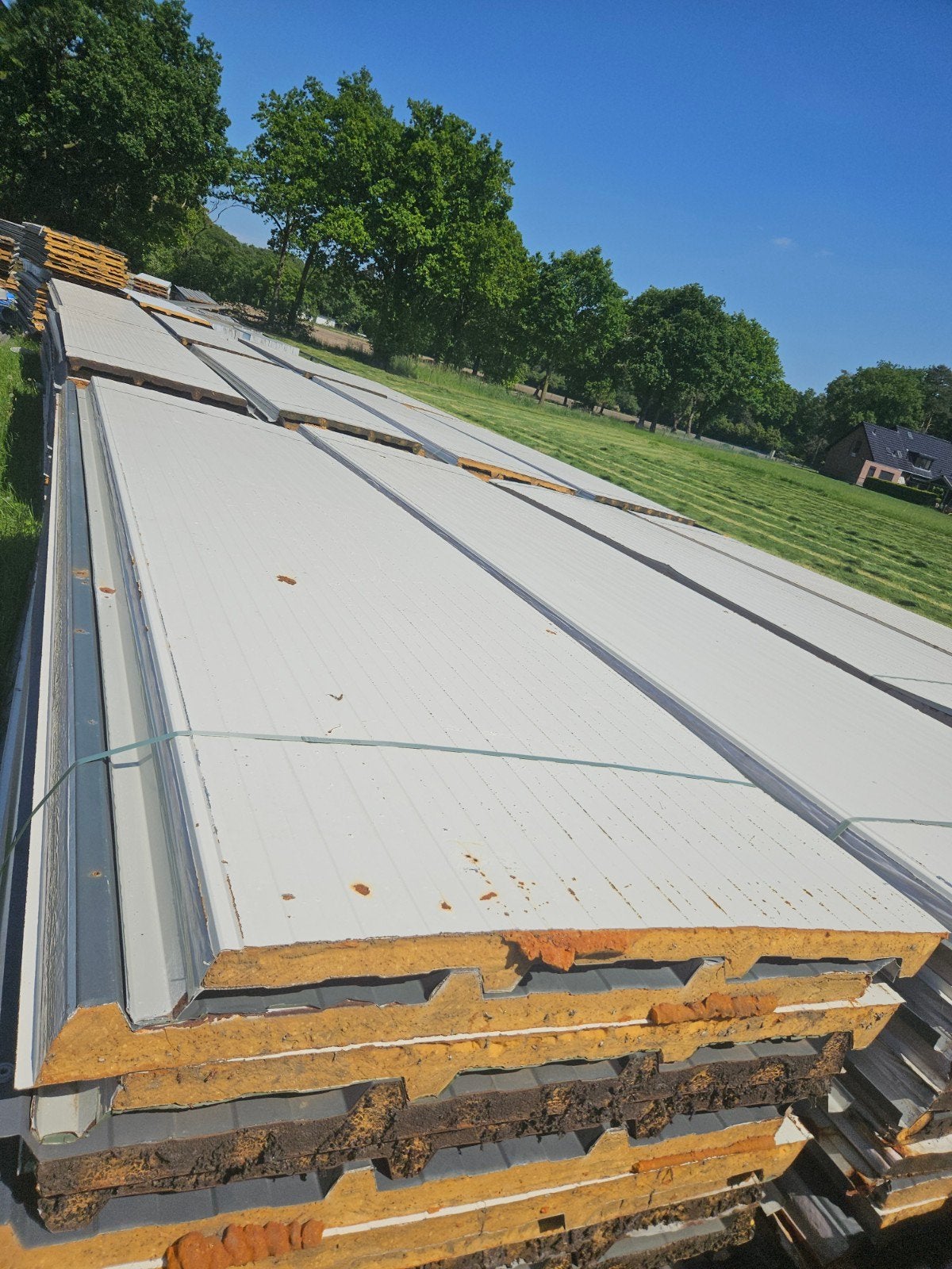 Sandwichpanelen dakplaten geïsoleerd, Doe-het-zelf en Verbouw, Platen en Panelen, Ophalen