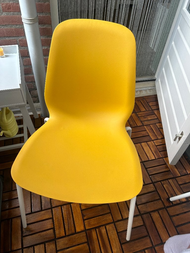 Te koop; 2 bureau stoelen ikea, Huis en Inrichting, Stoelen, Ophalen, Kunststof, Gebruikt, Twee
