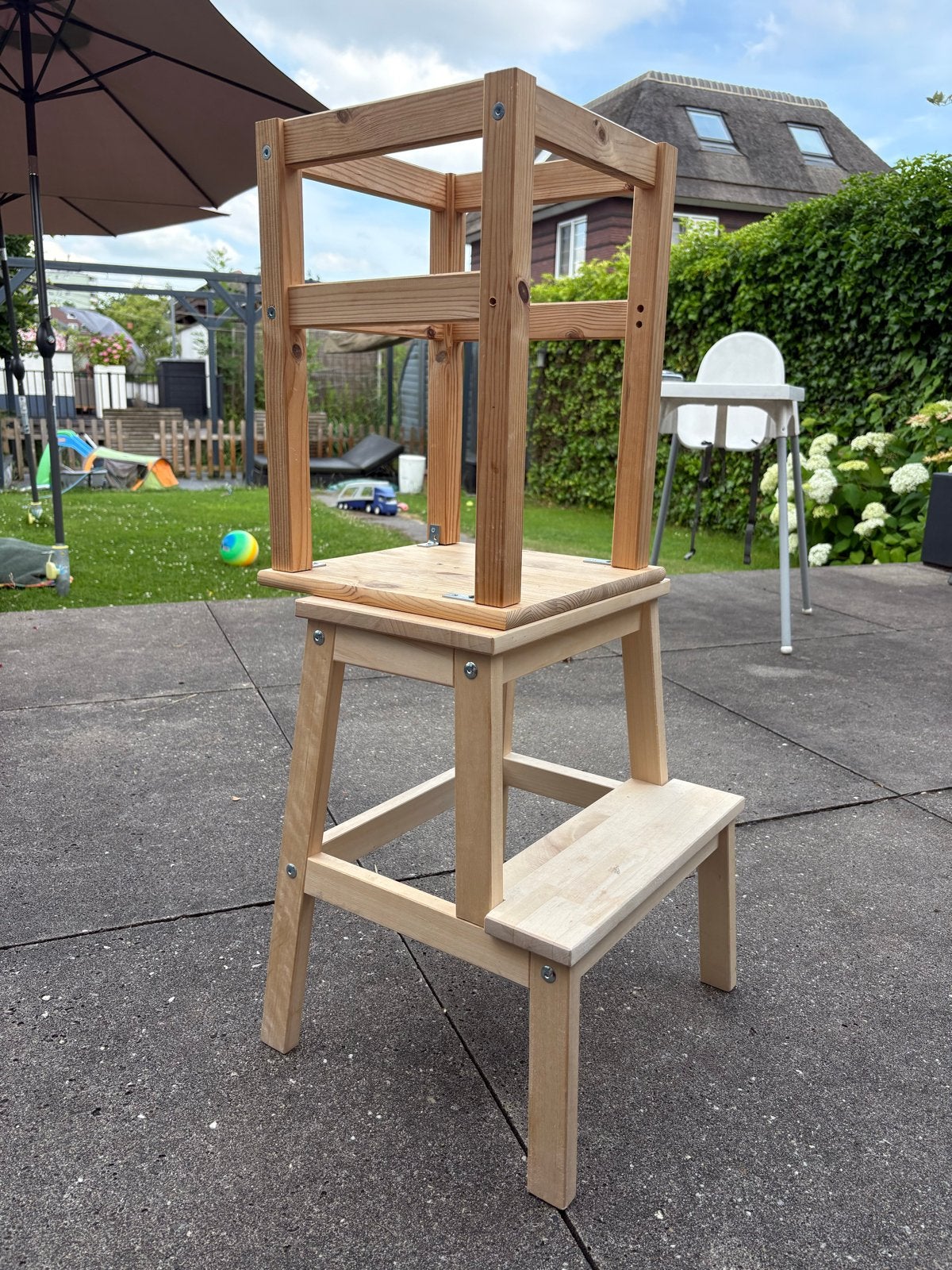 Ikea leertoren (Bekväm + Oddvar), Kinderen en Baby's, Kinderstoelen, Gebruikt, Overige typen, Ophalen of Verzenden