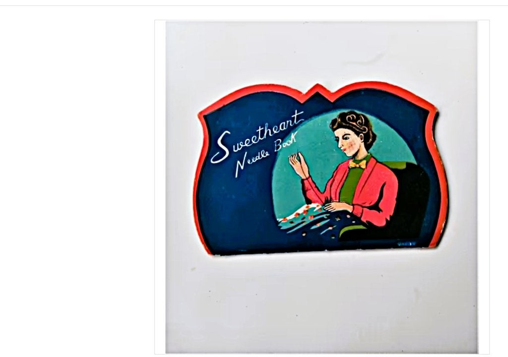Vintage Sweetheart Needle Book - Jaren '40/'50, Ophalen of Verzenden, Overige typen