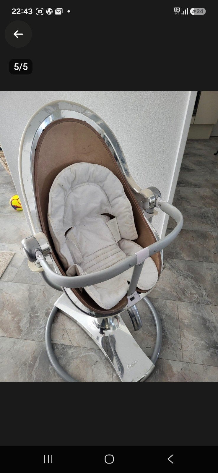 Bloom Fresco kinderstoel met accessoires, Ophalen, Gebruikt, Overige typen, Afneembaar eetblad