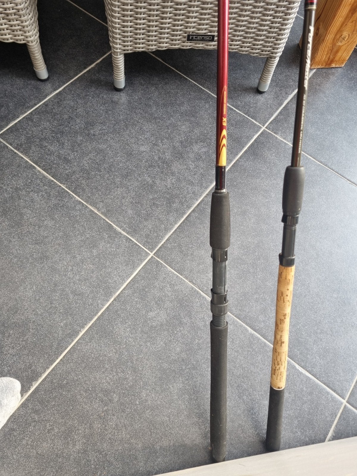 1x shimano EX240MH Spinhengel 1x Shimano Minifeeder Force Ma, Watersport en Boten, Ophalen