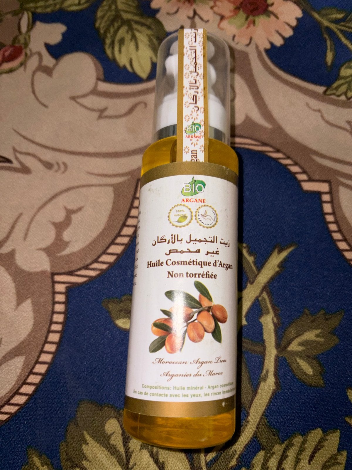 Flesje cosmetische Argan olie - 100% natuurlijk, Ophalen of Verzenden, Nieuw, Bodylotion, Crème of Olie