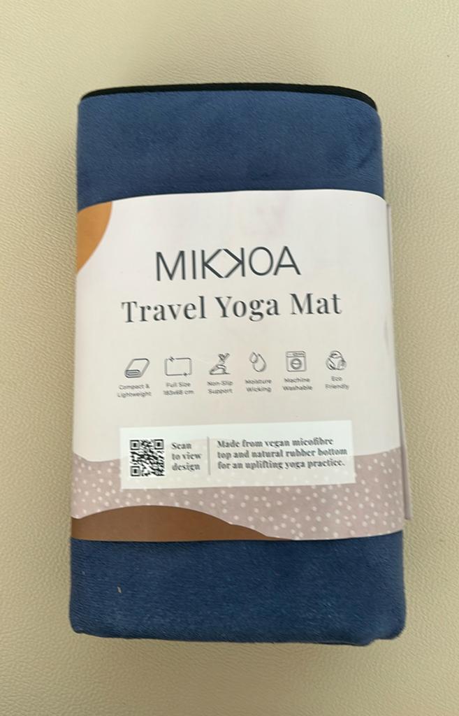 Mikkoa yoga mat - donkerblauw, Sport en Fitness, Yoga en Pilates, Ophalen of Verzenden, Nieuw, Yogamat