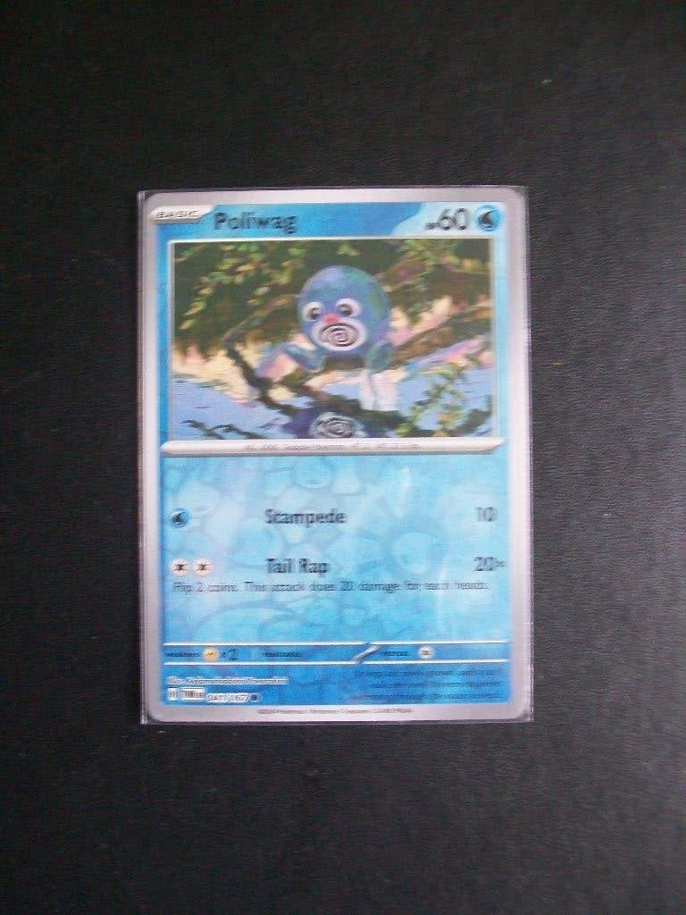 2553. Nieuwe Pokemon Kaart holofoil POLIWAG HP 60 (041/167), Verzenden, Nieuw, Losse kaart, Foil