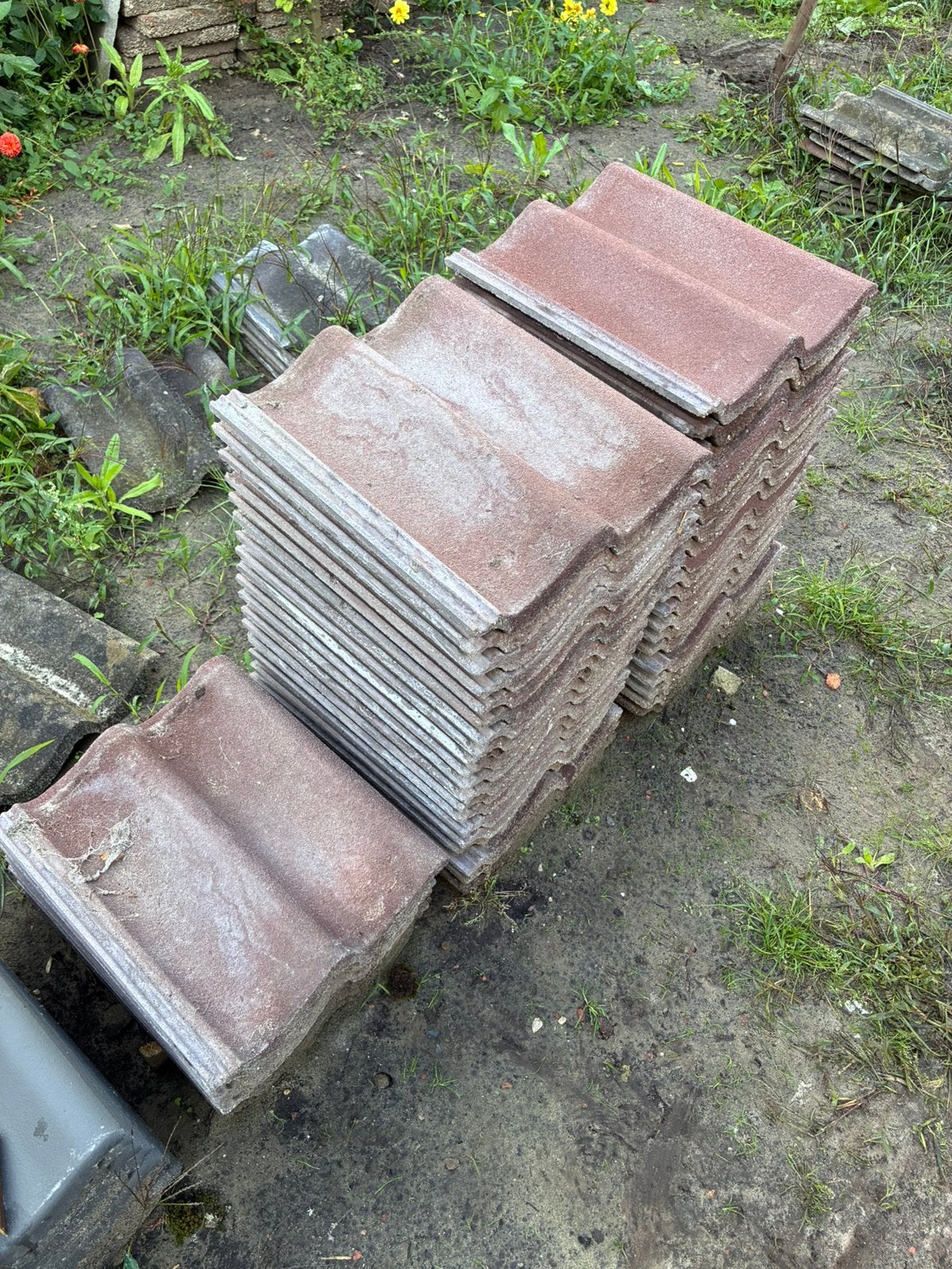 Sneldek RBB Betonpannen 47 stukd, Doe-het-zelf en Verbouw, Ophalen, Gebruikt, Steen of Klei, Minder dan 5 m²