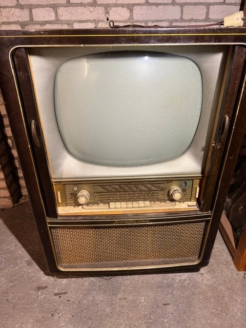 Originele Graetz Hi-Fi Telefirst F44 televisie en radio, Antiek en Kunst, Ophalen