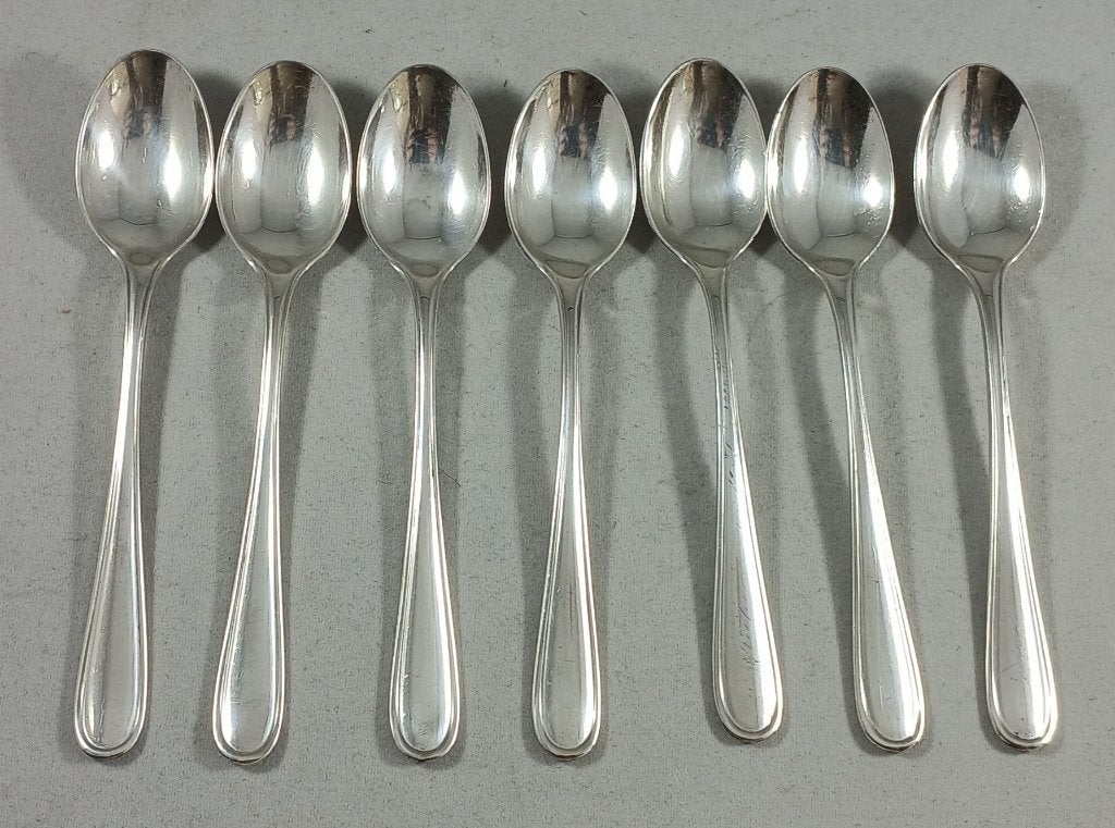 7 zilveren theelepels oud Prinses antiek 835 zilver, Ophalen of Verzenden, Zilver
