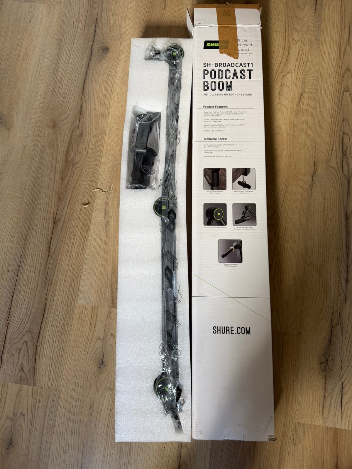 Shure SH-broadcast1 - microfoon standaard, Verzenden, Zo goed als nieuw