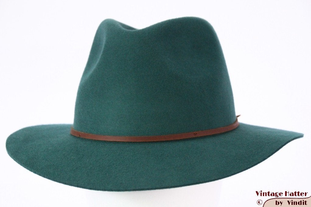 Gleufhoed Brixton Wesley emerald groen 58 Nieuw Sample, Kleding | Dames, Brixton.com, Hoed, Nieuw, Ophalen of Verzenden