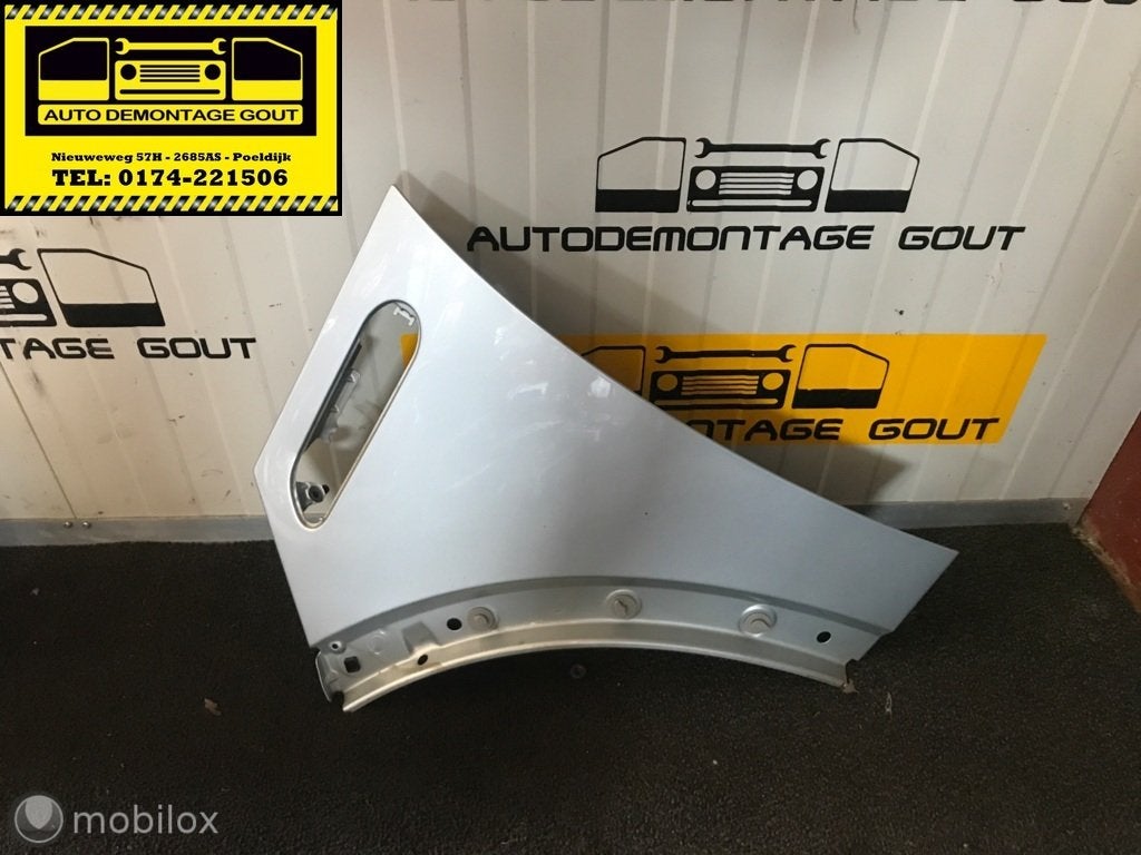 Mini R50 R52 R53 ('01-'06)Spatbord Scherm Links Zilver 900/7, Gebruikt, Mini, Ophalen of Verzenden, Mini