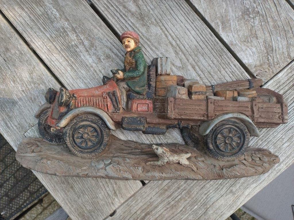Stenen vrachtrijder historisch figuur, Ophalen of Verzenden