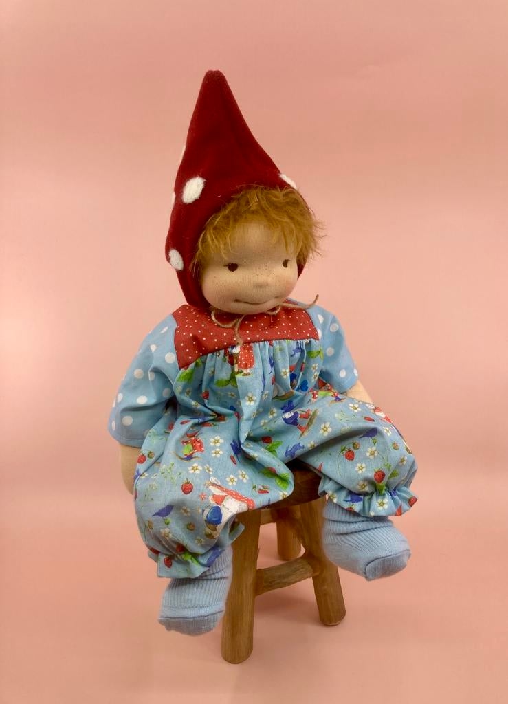 Zonnekind pop 36cm waldorf antroposofische, Kinderen en Baby's, Ophalen of Verzenden, Zo goed als nieuw, Overige typen