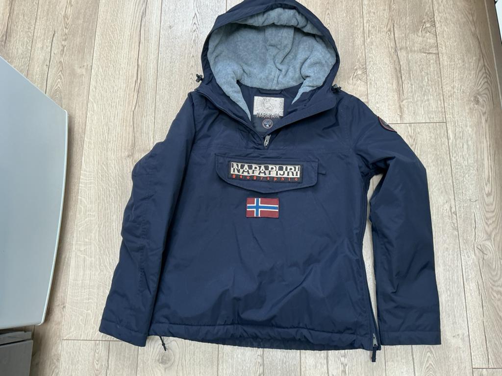 Napapijri jas, Ophalen of Verzenden, Zo goed als nieuw, Blauw