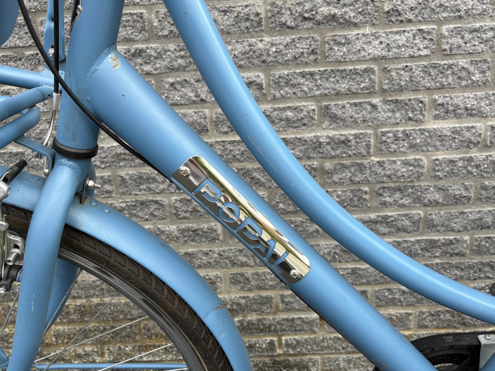 Tweedehands Popal Damesfiets Blauw, Gebruikt, Velgrem, Versnellingen, 50 tot 53 cm