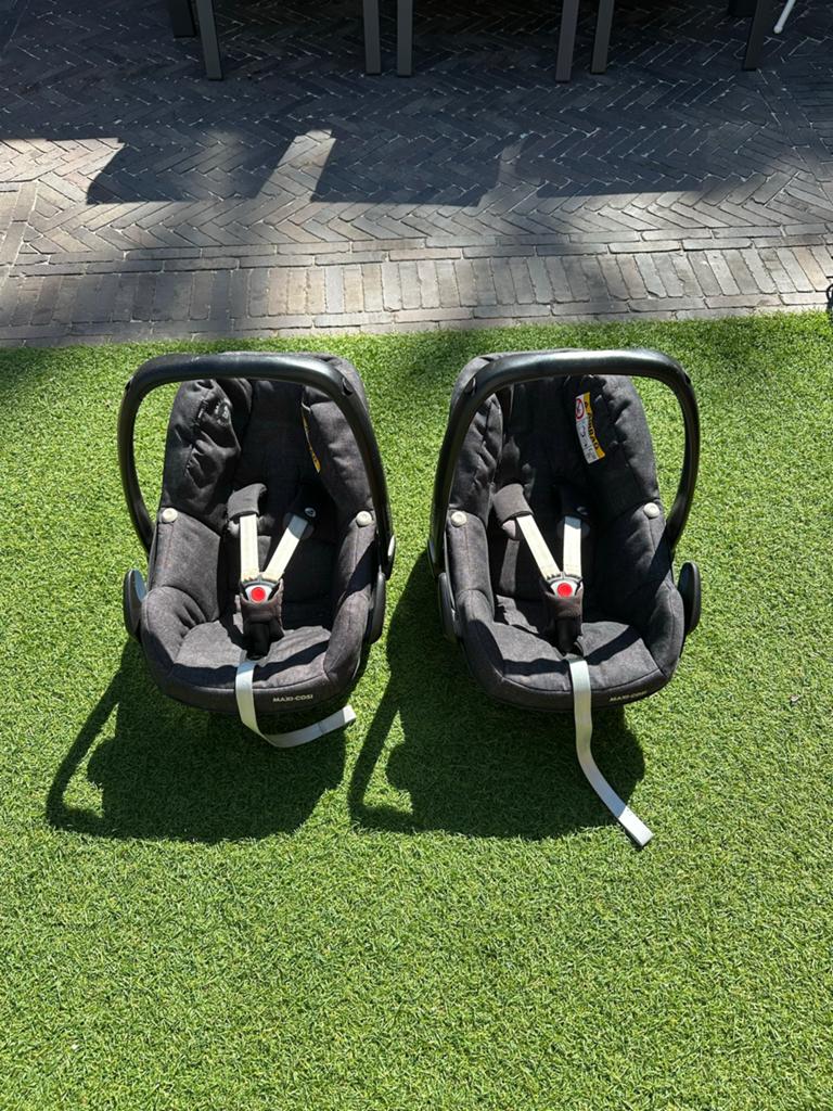 Tweeling op komst? Twee Maxi-Cosies, Ophalen, Zijbescherming, 0 t/m 13 kg, Maxi-Cosi