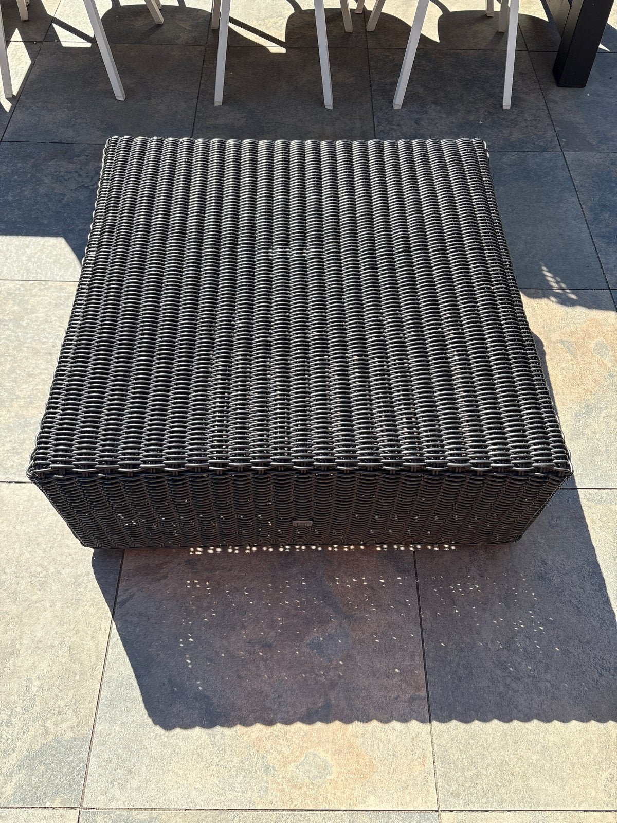Bellagio Wicker  hocker- Vierkant, Tuin en Terras, Ophalen, Gebruikt, Vierkant, Wicker