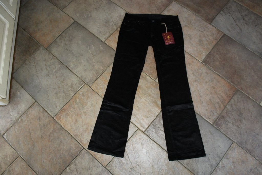 7 for all Mankind vlot corduroy stretch broek mt 26, ., Zwart, Nieuw, Ophalen of Verzenden