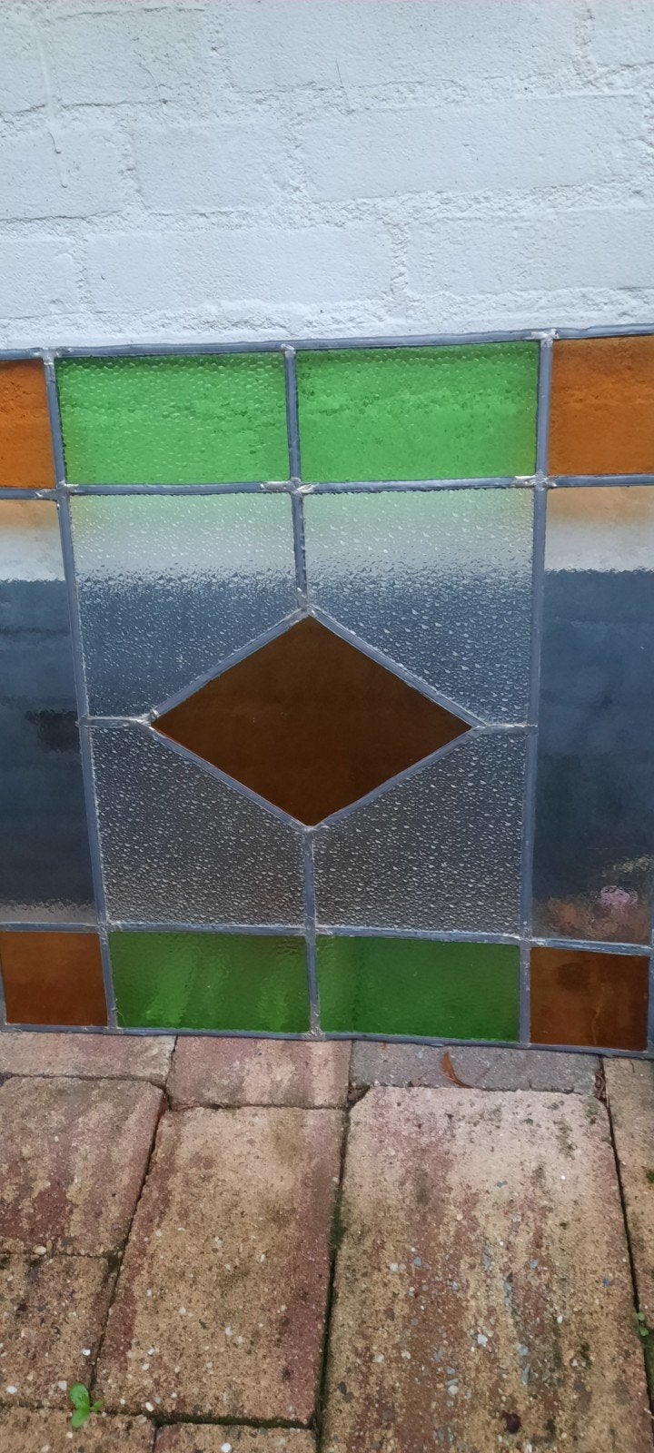 Prachtig glas in lood raam - Uniek design, Antiek en Kunst, Ophalen