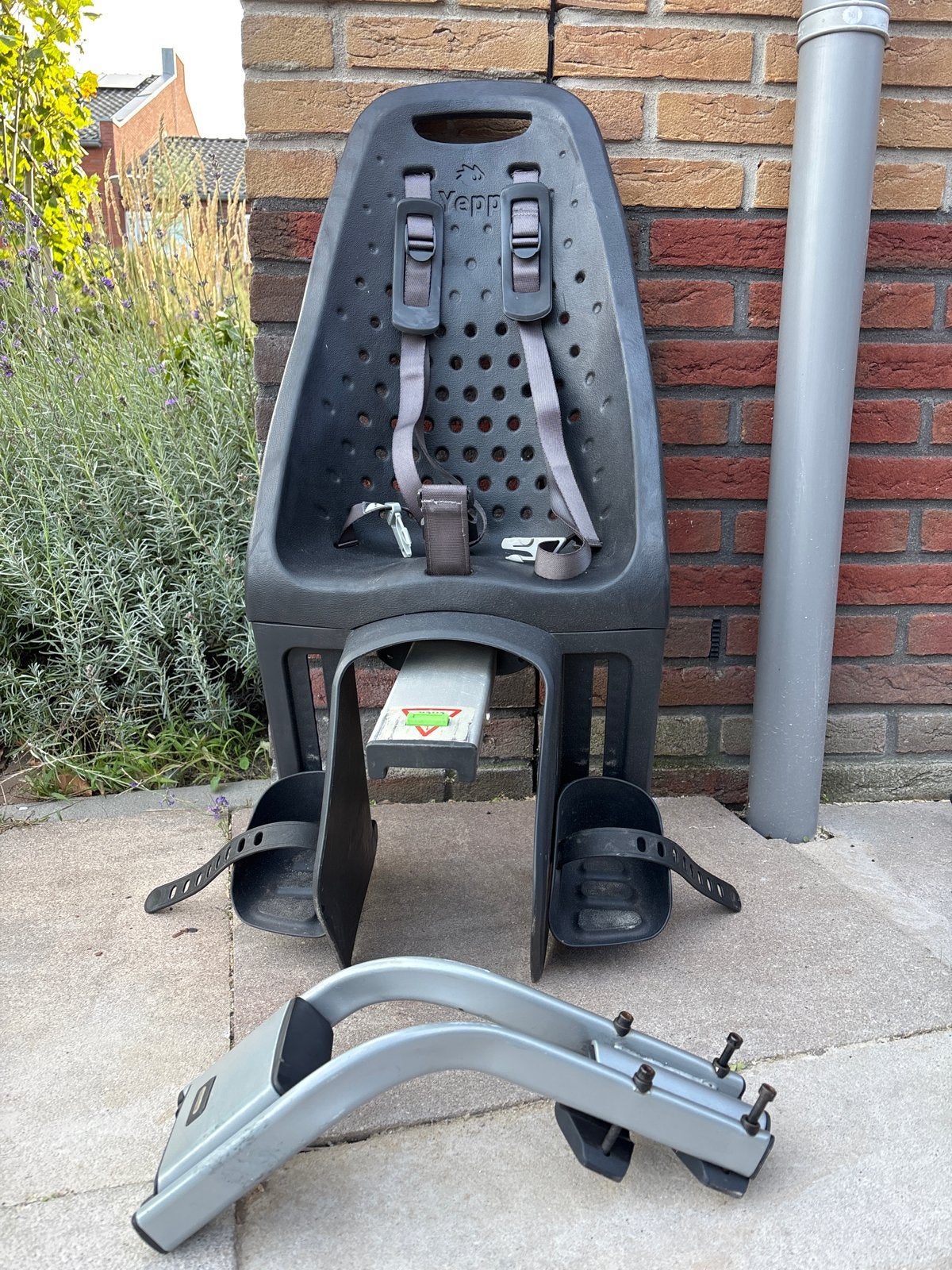 Yepp Achterzitje Fietsstoeltje voor VanMoof met adapter, Achterzitje, Yepp, Ophalen, 15 t/m 25 kg