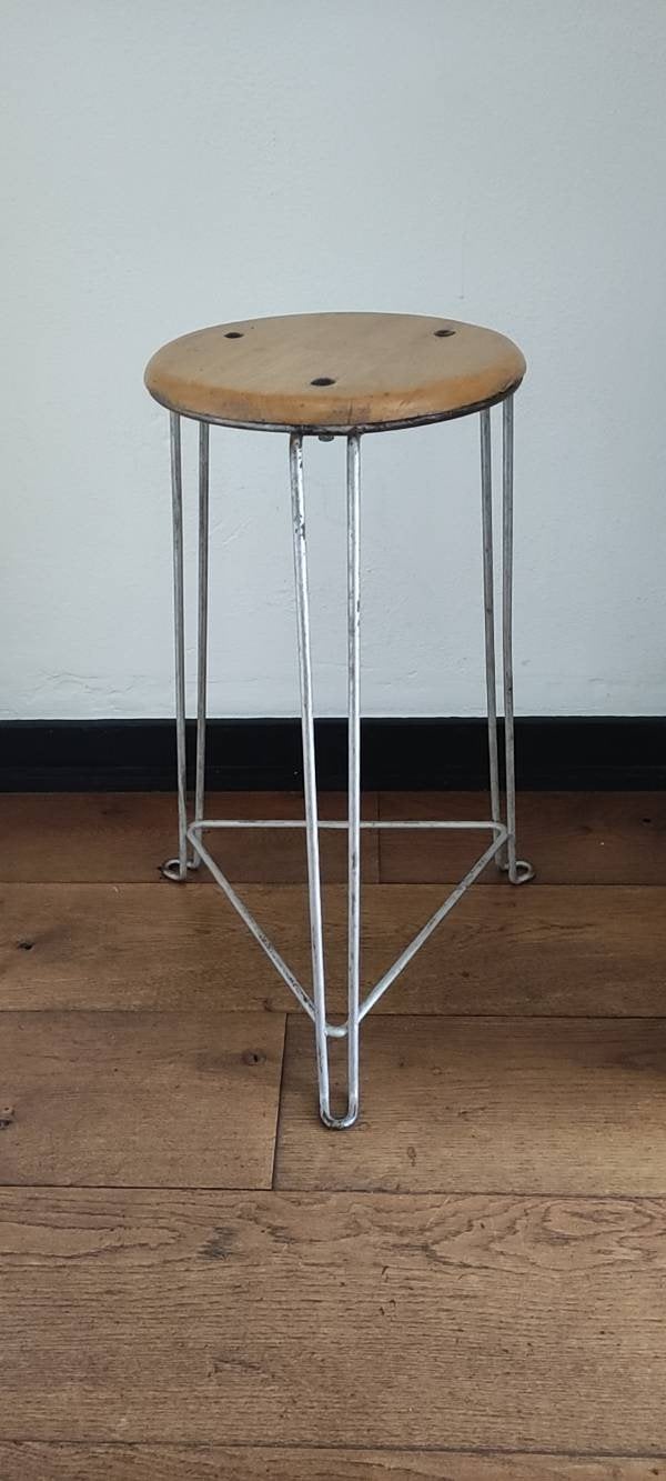 Originele vintage kruk Jan van der Togt voor Tomado, Ophalen