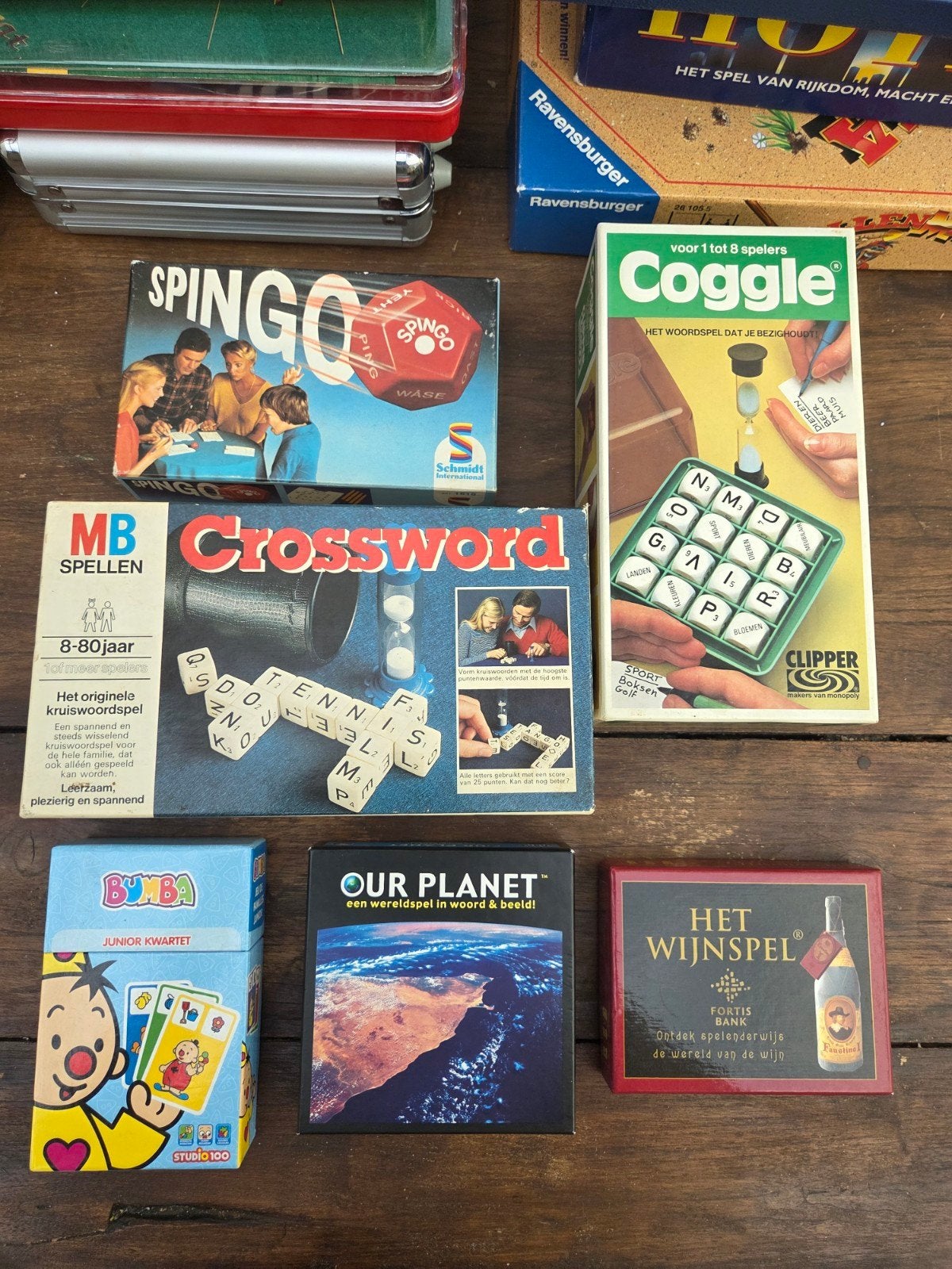Diverse Spellen: Spingo, Coggle, Crossword, Bumba, Wijnspel, Een of twee spelers, Ophalen of Verzenden, Gebruikt