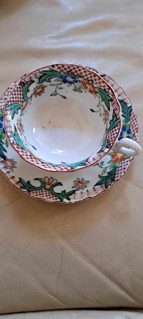 kop en schotel oma's servies, Ophalen, Gebruikt, Overige stijlen, Kop(pen) en/of Schotel(s)