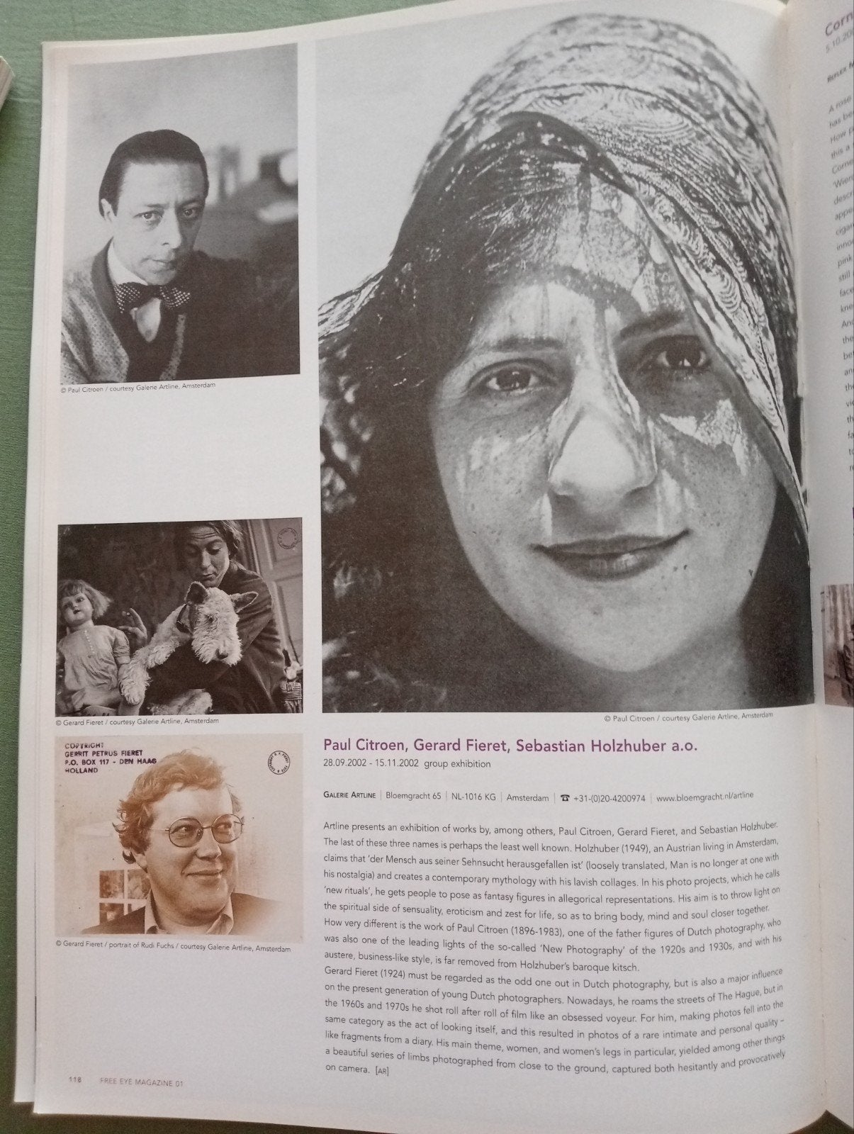 FREE EYE Magazine Nr 01/2002 - Fotografie Tijdschrift, Verzenden