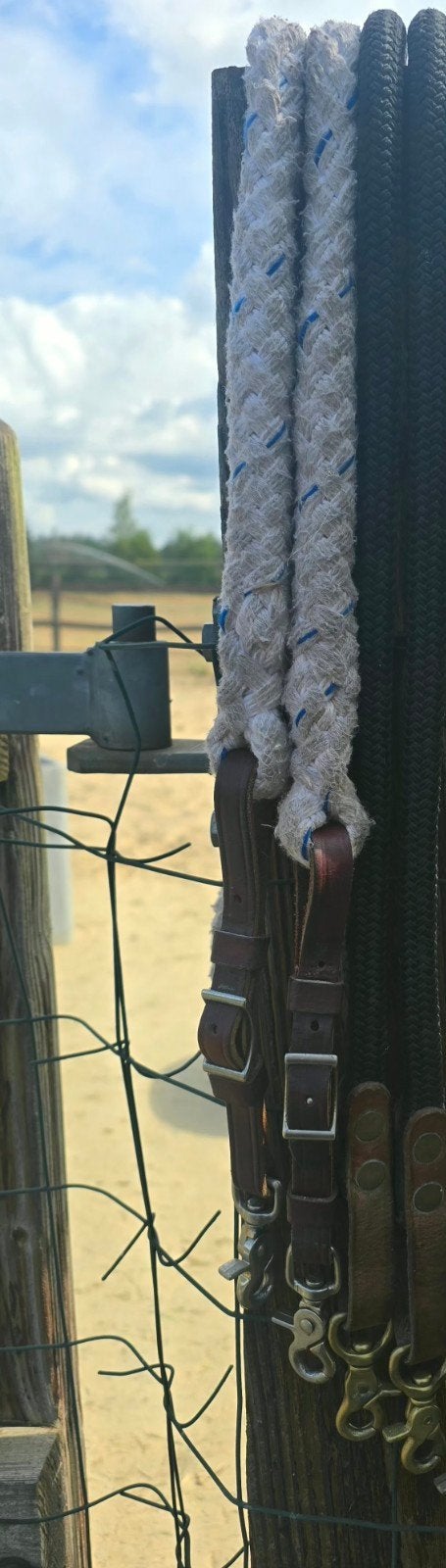 Western reins touwteugels, Gebruikt, Wit, Ophalen of Verzenden, Verstelbaar