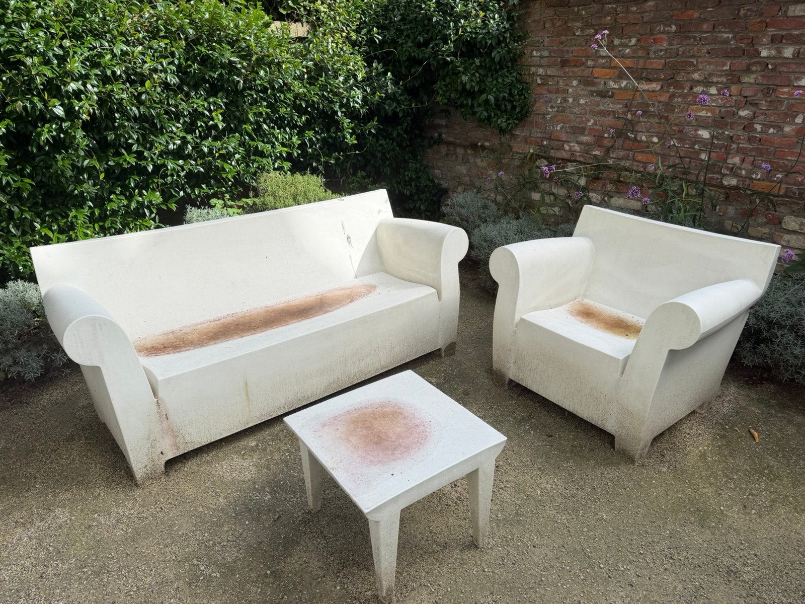Kartell Bubble Club Loungeset Philippe Starck, Ophalen, 4 zitplaatsen, Kunststof, Loungeset