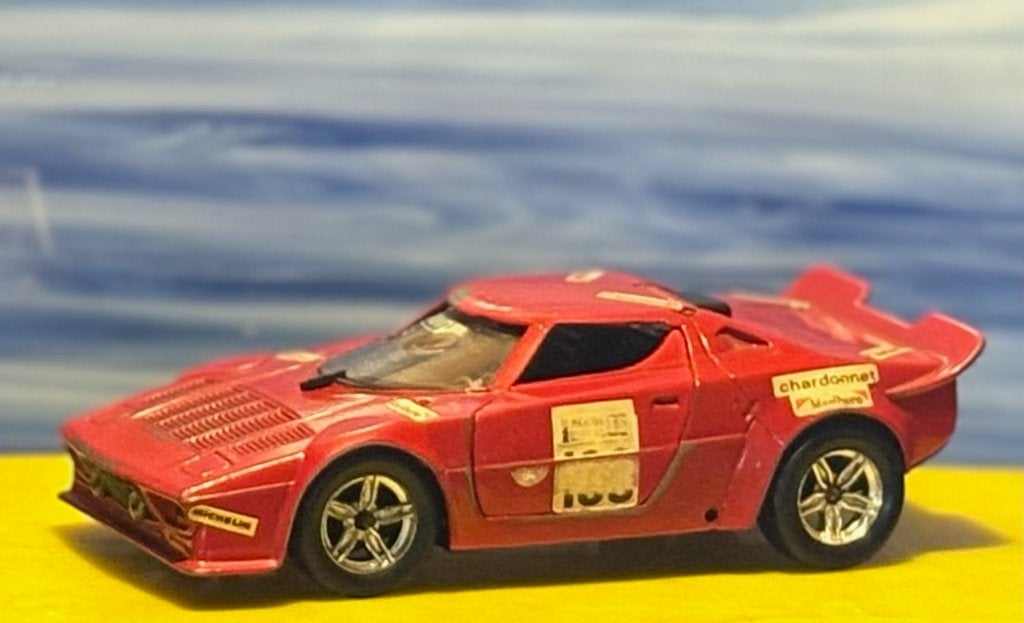 Vintage Polistil Lancia Stratos Rally S32 Modelauto, Ophalen of Verzenden, Gebruikt, Auto, Overige merken