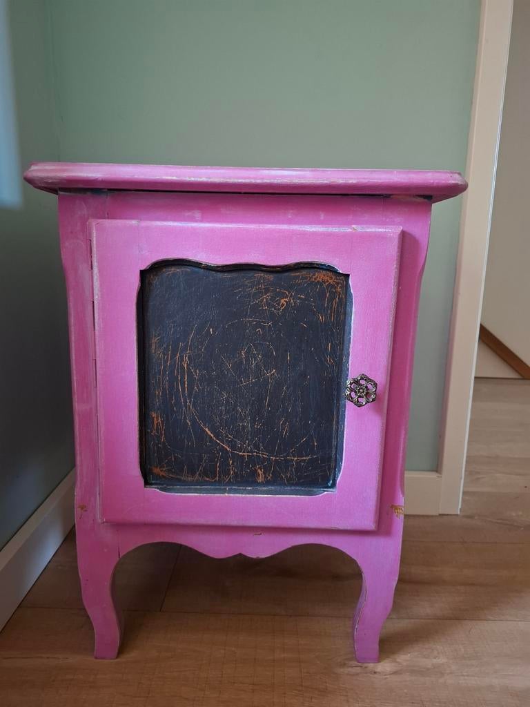 Vintage houten (nacht)kastje, Antiek en Kunst, Antiek | Meubels | Kasten, Ophalen