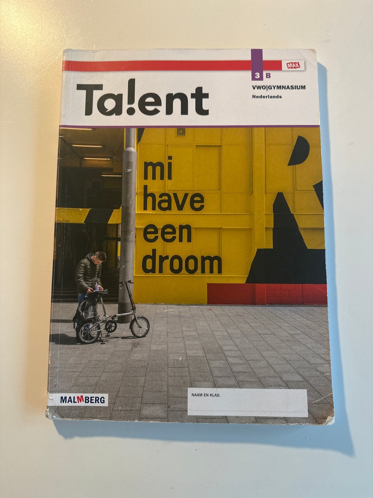 Talent 3B VWO/Gymnasium Nederlands Malmberg, Ophalen of Verzenden, Zo goed als nieuw, VWO, Nederlands