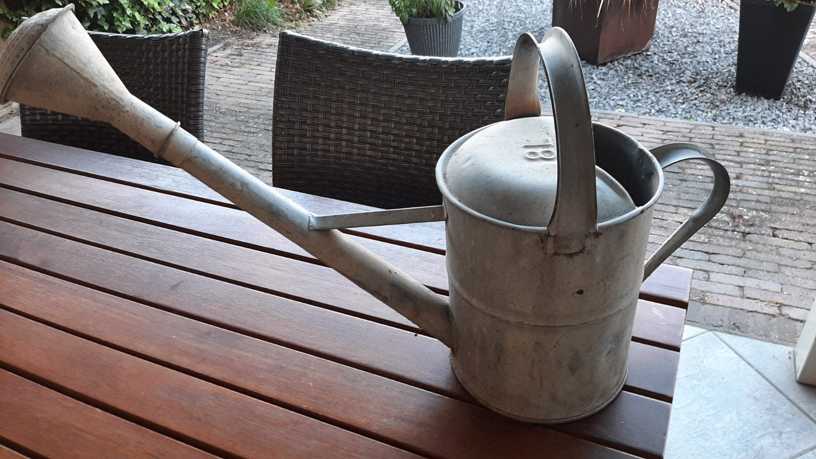 zinken gieter, Tuin en Terras, Gieters, Ophalen, Gebruikt, Overige materialen