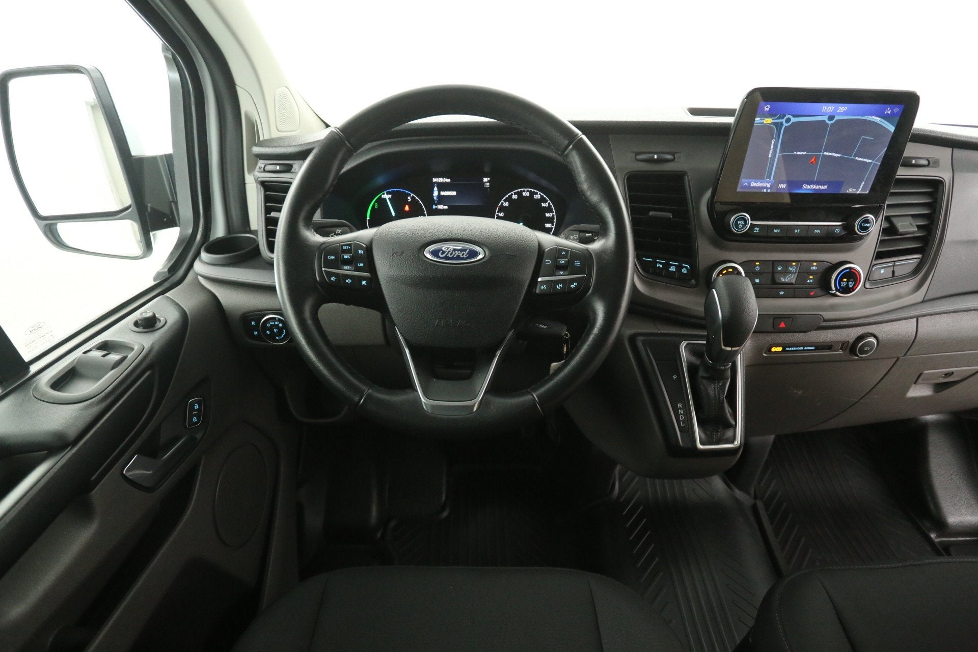 Ford Transit Custom L1H1 PHEV | Airco | Cruise | Camera | Ca, Auto's, Bestelauto's, Gebruikt, Euro 6, 2102 kg, Wit