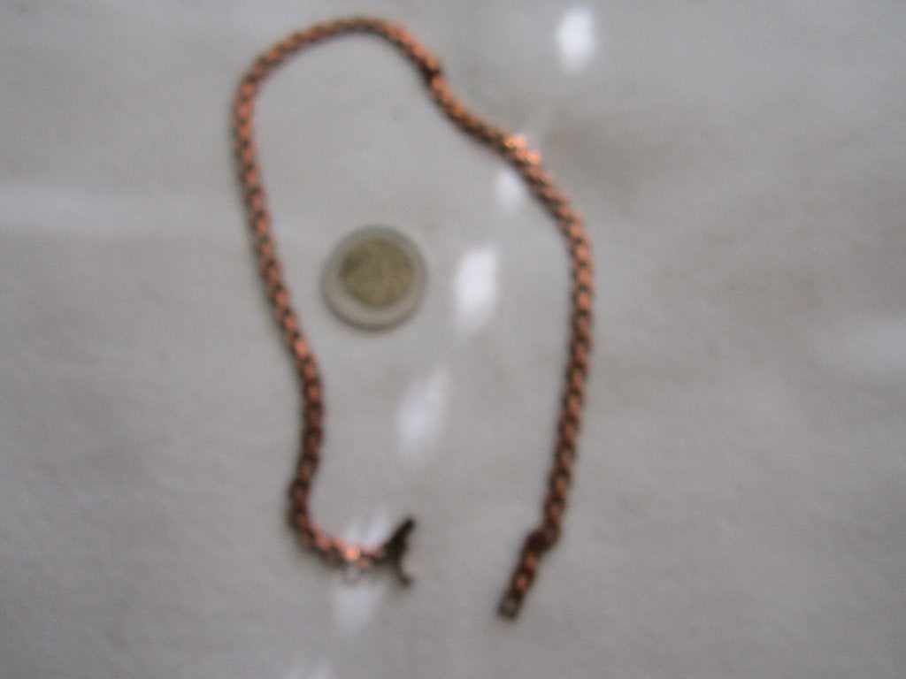 18.   Aparte oude ketting,  40cm. koper, Ophalen, Koper, Ketting