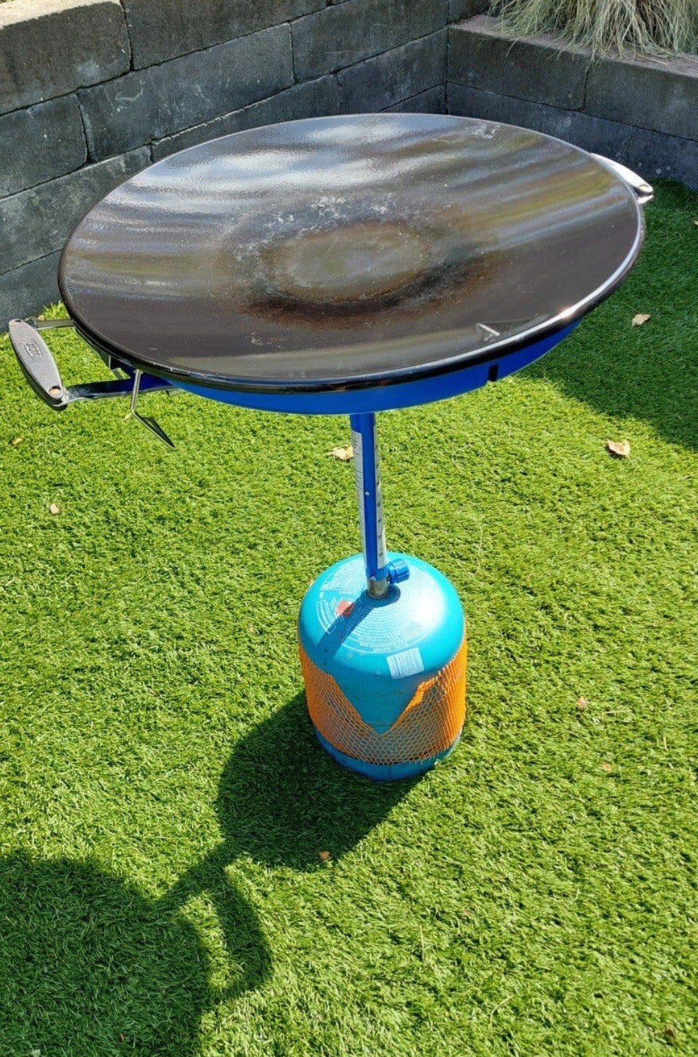 Skottelbraai met gasfles (bijna vol), Ophalen